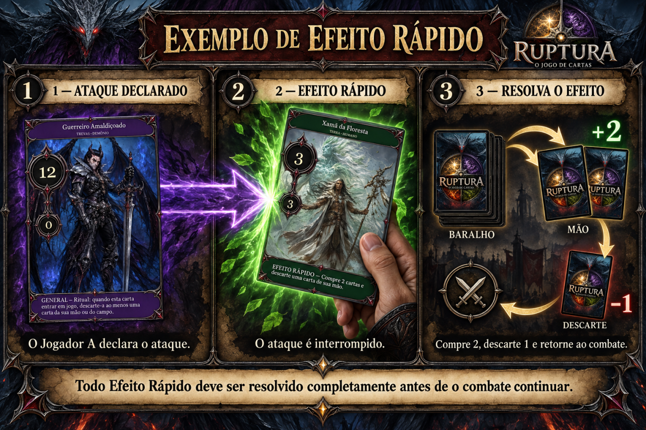 Exemplo ilustrado de Efeito Rápido