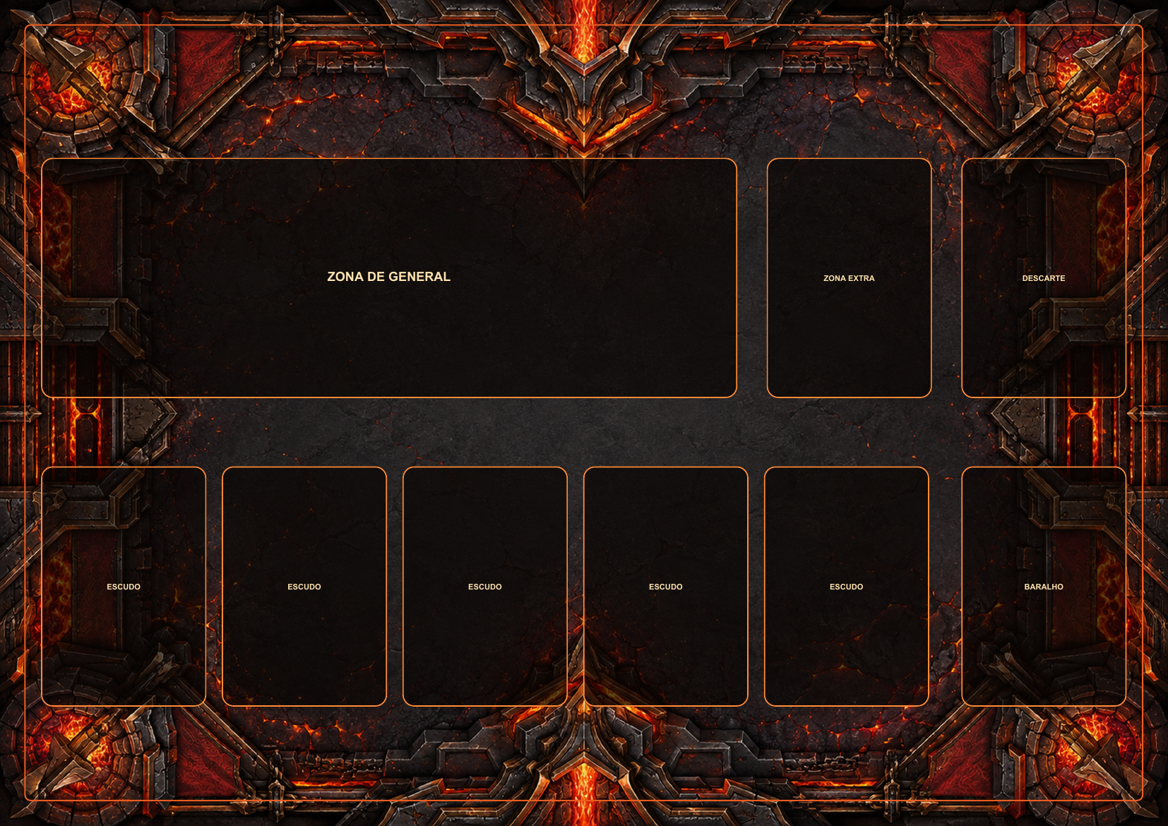 Playmat da facção Fogo